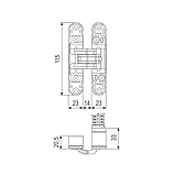 Завіса прихована з дотягувачем AGB Eclipse 3.2 HD Self чорний, фото 6