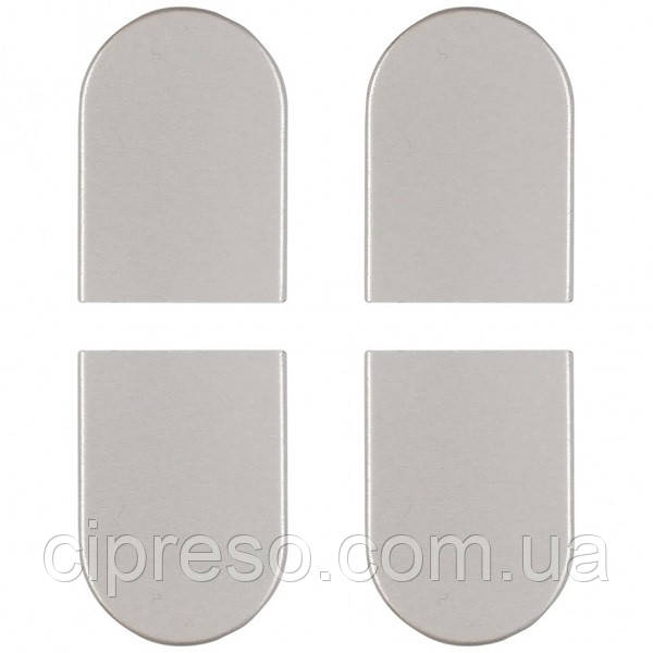 Набір ковпачків AGB Eclipse 3.2, алюміній, матовий хром, фото 1