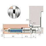 Завіса прихована з дотягувачем AGB Eclipse 3.2 HD Self чорний, фото 5