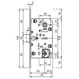 Замок AGB Polaris WC 18/96/50, латунь, фото 2