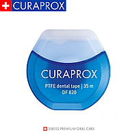 CURAPROX DF 820 PTFE НИТЬ МЕЖЗУБНАЯ ТЕФЛОНОВАЯ С ХЛОРГЕКСИДИНОМ, 35 М