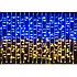 Патріотична гірлянда штора Прапор України 3х2м 160 LED, фото 2