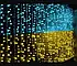 Патріотична гірлянда штора Прапор України 3х2м 160 LED, фото 3