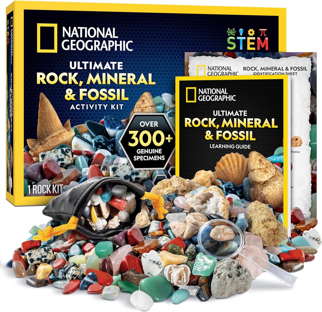 Науковий STEM набір Камені, мінерали і скам'янілості від NATIONAL GEOGRAPHIC