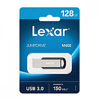 USB флеш-накопитель 128GB LEXAR JumpDrive M400 (USB 3.0) gray