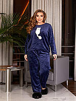 Женский теплый зимний костюм двойка кофта+штаны ткань: махра Мод 8721