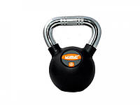 Гиря RUBBER KETTLE DUMBBELL Черный 10 кг (LS2044-10)