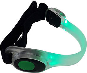 Браслет-підсвітка для бігу LED SAFETY ARMBAND Зелений 80 г (LS3408)