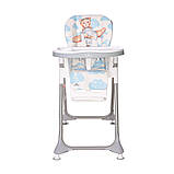 Стільчик для годування дітей Lorelli Felicita Baby Blue Pilot Pu Leather блакитний, фото 3