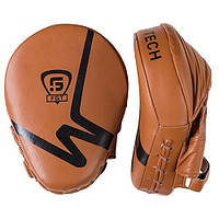 Лапы боксерские кожаные (2 шт) лапы "кобра" FGT FG5941B 25x18x5 см