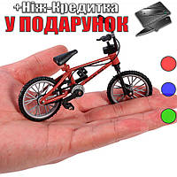 Фингербайк Mountain BMX с тормозами 11 см x 7 см x 5,5 см. Красный