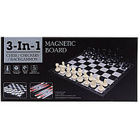 Магнитные шахматы 3 в 1 Bambi 20160 нарды, шахматы, шашки, Land of Toys