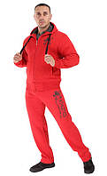 Спортивный костюм теплый Big Sam 103613 красный размеры S-XXXL