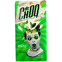 Шоколад білий меренга з м`ятою та лаймом Др.Чок Dr.Choq mint lime 150g 12шт/ящ (Код: 00-00015515)