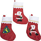 Чобіт новорічний для подарунків фетровий 33х15х19см арт.6241-8, фото 4