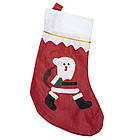 Чобіт новорічний для подарунків фетровий 33х15х19см арт.6241-8, фото 3