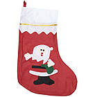 Чобіт новорічний для подарунків фетровий 33х15х19см арт.6241-8, фото 5