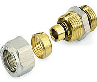 Муфта с внешней резьбой General Fittings 530001N051620A 16х3/4"