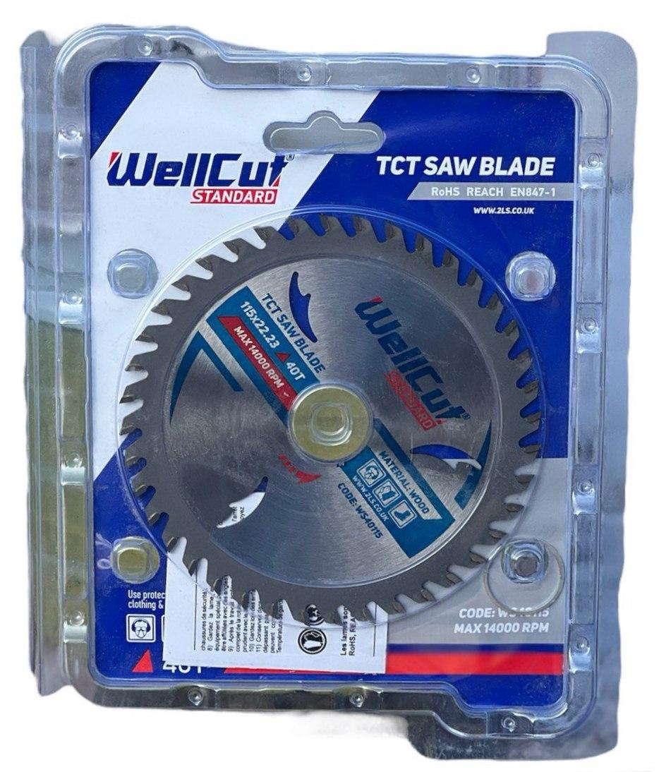 Диск пильний по дереву WellCut Standard 115*22.23 40T