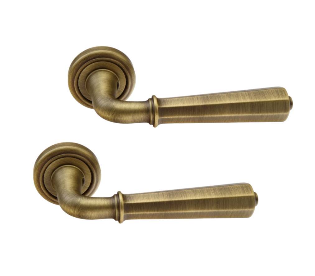 Ручки на двері міжкімнатні FADEX Denver 424V B02 бронза матова, фото 1