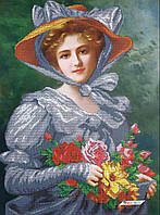 ММРП-005 Элегантная леди с букетом роз, худ. Эмили Вернон, набор для вышивки бисером картины