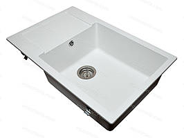 Гранітна мийка Aquaton №2 50х78 Біла