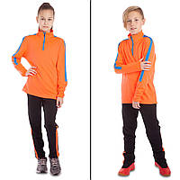 Футбольный тренировочный спортивный костюм детский LD-2002T рост 140-145 Оранжевый