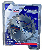 Диск пильний по дереву WellCut Standard 185*20 20T