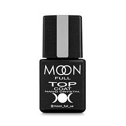 Топ для нігтів стійкий до подряпин Moon Full Nano Crystal Top Coat 8мл
