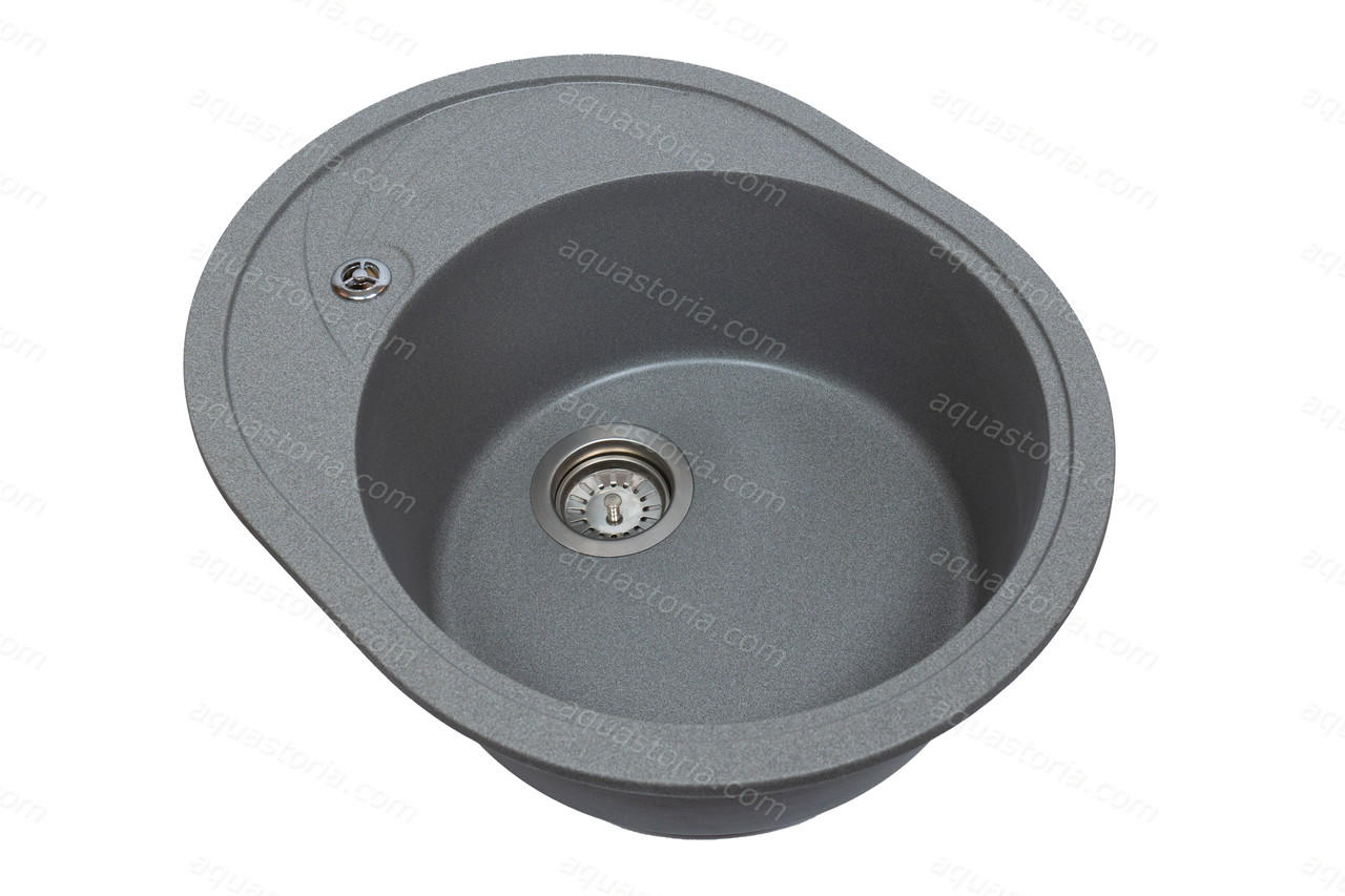 Гранітна мийка Aquaton №4 58х47 Сіра