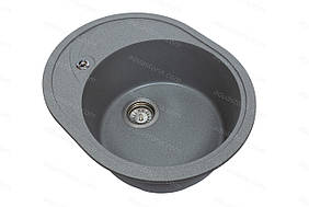 Гранітна мийка Aquaton №4 58х47 Сіра