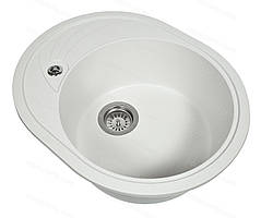 Гранітна мийка Aquaton №4 58х47 Біла