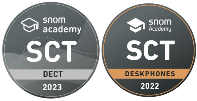 Сертифікати від компанії Snom - виробник IP-телефонів та бездротових IP-DECT-телефонів