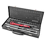 Набір головок 1/2" 10-32 мм Cr-V 25 од. INTERTOOL, ET-6025, фото 2