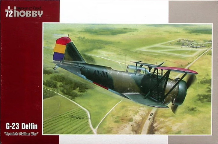 Пластикова модель 1/72 Special hobby 72247 американський літак біплан G-23 Delfin "Spanish Civilian War"