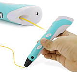 3D-ручка з дисплеєм від Fun Game трафарети + екопластик рожева, фото 8