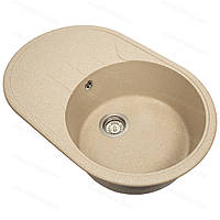 Гранітна мийка Aquaton №5 78х51 Бежева