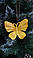 Новорічна фігура Блиск Метелик 10 см Золото, фото 2