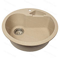 Гранітна мийка Aquaton №6 Ø510 Бежева