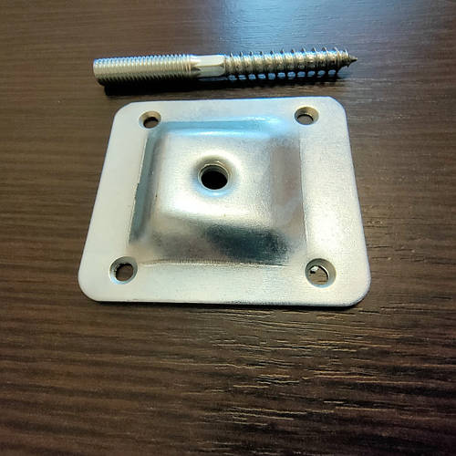 Крепление ножки стола угловое металическое толщина 2 мм 59х67хм8 ...