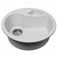 Гранітна мийка Aquaton №6 Ø510 Біла