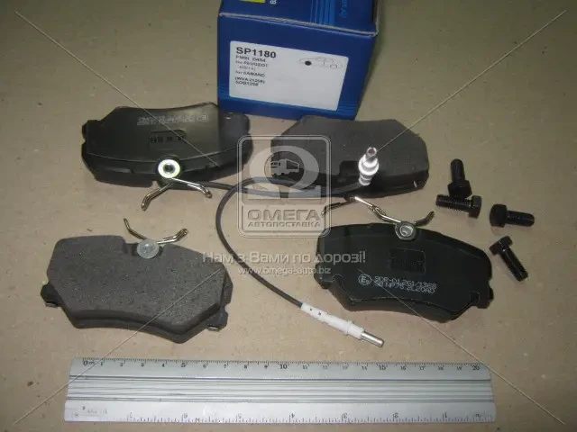 Колодка гальм. диск. PEUGEOT 405 передн. (вир-во SANGSIN), фото 1