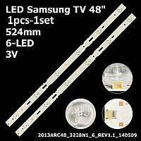 LED підсвітка Samsung TV 48" SAMSUNG-2013ARC48-3228N1-6-REV1.1-140509 Samsung: LSC480HN05-A48-LB-6436 1шт.