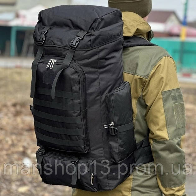 Тактичний рюкзак на 70 л (штурмовий військовий туристичний) для полювання, риболовлі, туризму.