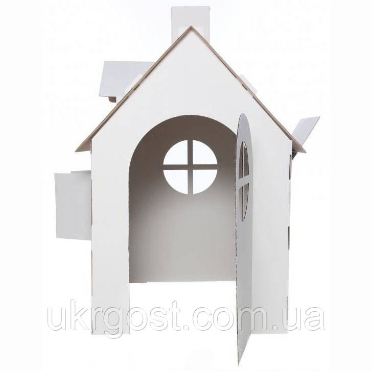 Картонный домик для детей (120х80х110 см) Большой - фото 4 - id-p1210038514