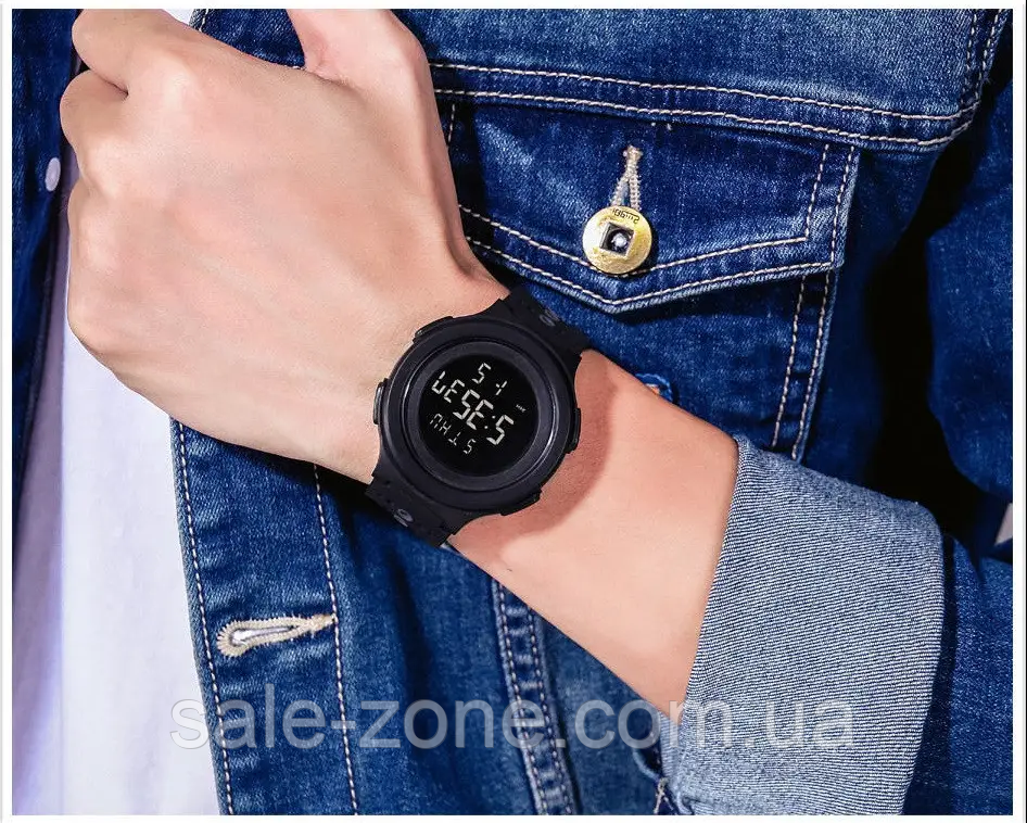 Мужские наручные спортивные часы Skmei 1733 (Черный) - фото 6 - id-p2032711036