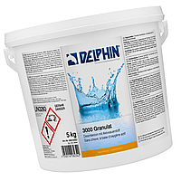Дезинфицирующее средство для бассейна Delphin 3000 5 кг в гранулах. Бесхлорная химия для бассейна