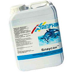 Альгіцид для басейну Delphin Блаусан 5 л рідкий. Засіб для видалення водоростей, грибків і бактерій