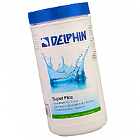 Флокер для бассейна Delphin Супер Флок 0.6 кг в гранулах. Очищает и осветляет мутную воду