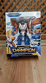 Іграшка-трансформер-робот Mini Champion 4 машинки висота робота 20 см